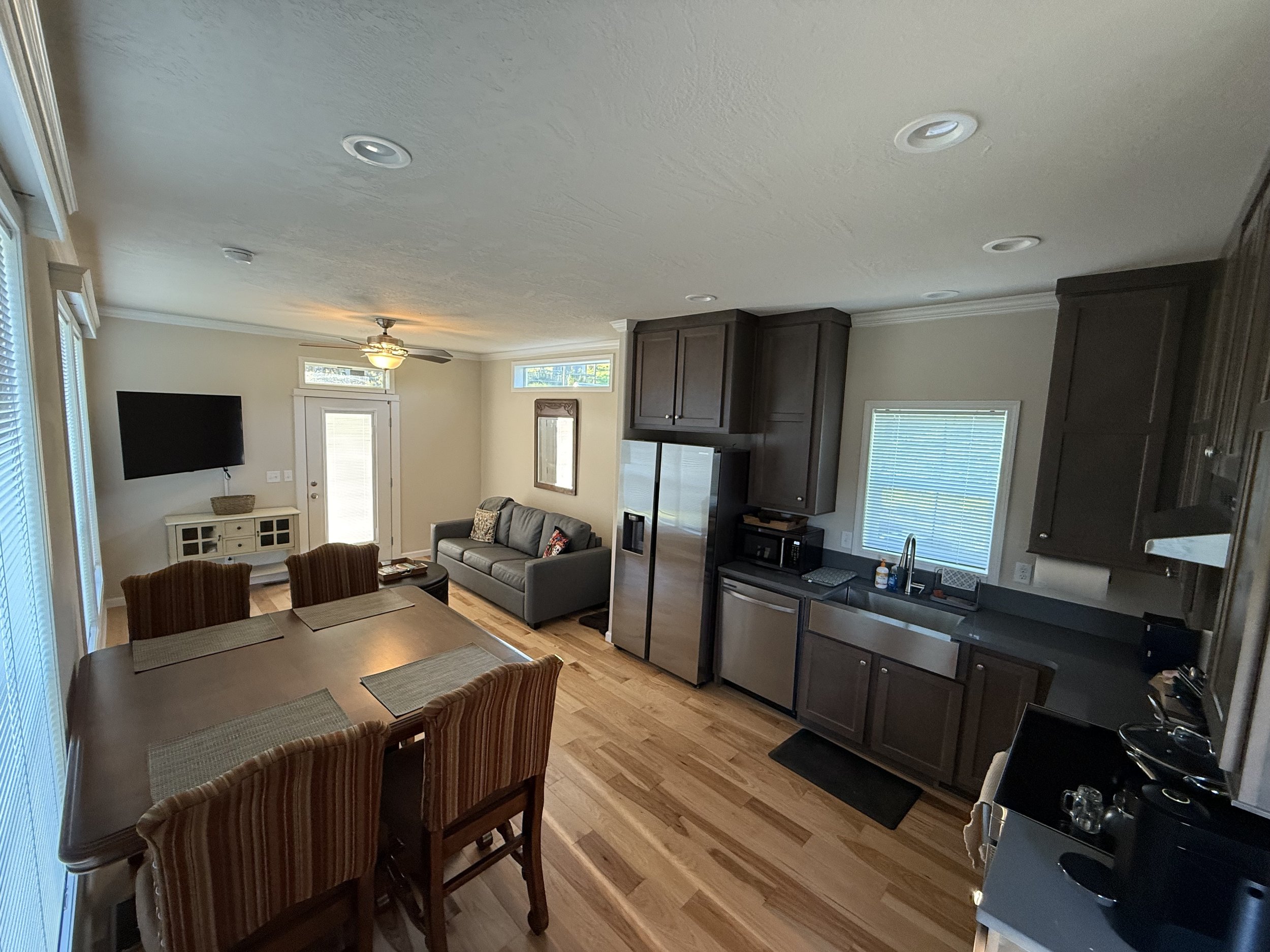 Interior view of the vineyard cottage